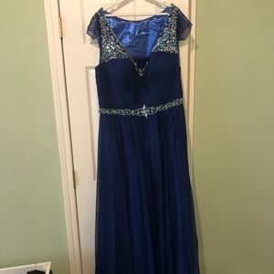 Floor length prom dress